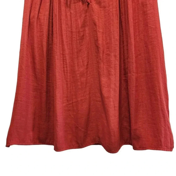 Anthropologie Dolan Blouse Top Women Small Left Coast Burnt Rust Orange Pullover - Picture 8 of 9